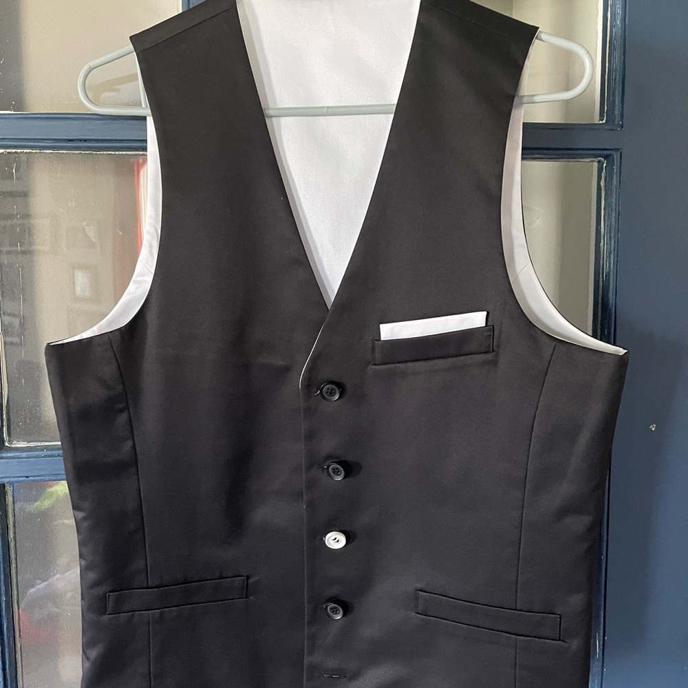 4 satin material vests Size Small